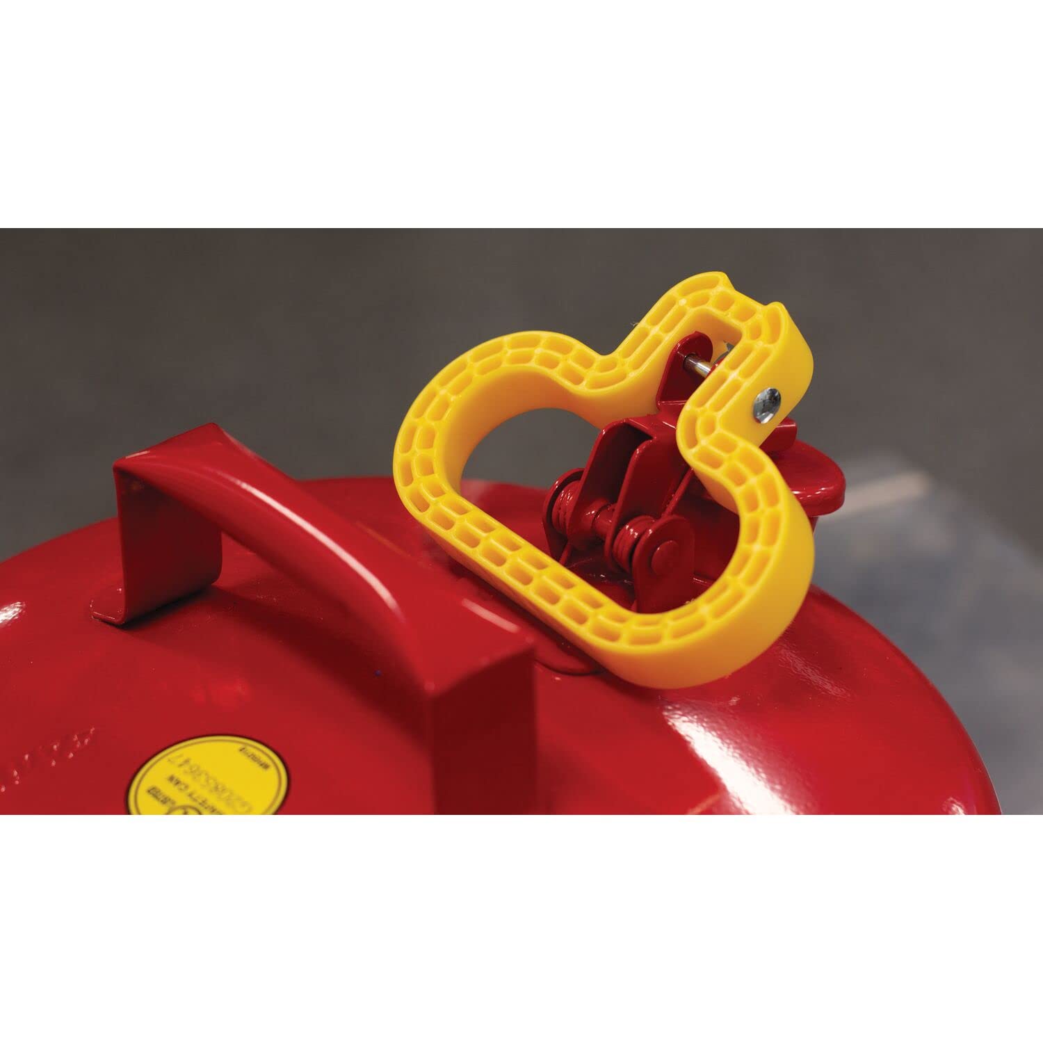 Red 5 Gallon Type I Safety Gas Can Galvanized Steel with Flame Arrester Self-Closing Lid