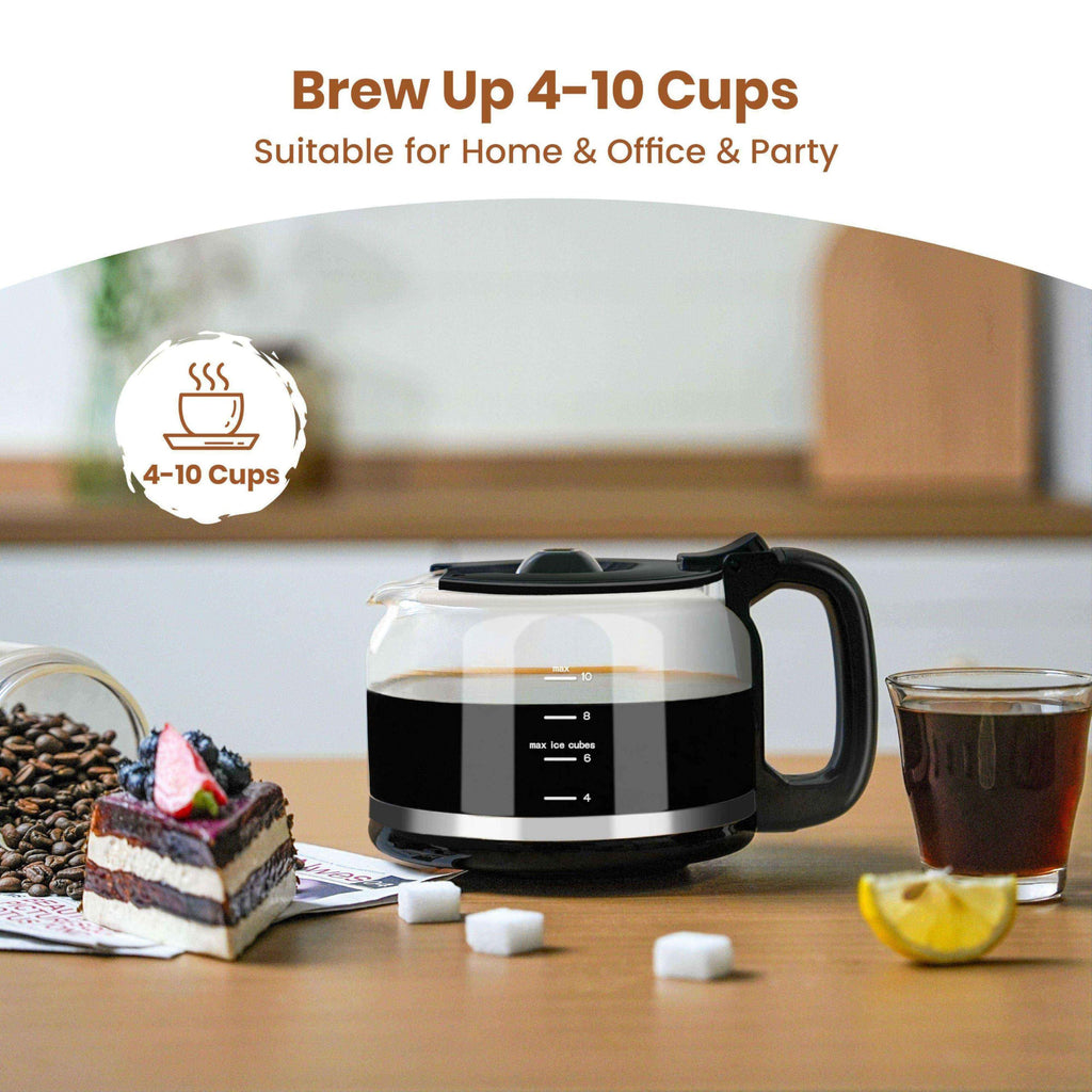Gevi Black 10-Cup Grind  Brew Drip Coffee Maker w Built-in Grinder Retail $159.00