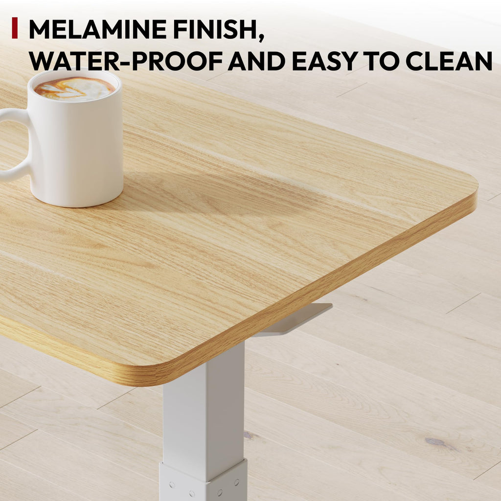 Maple Adjustable Portable Rolling Overbed Table