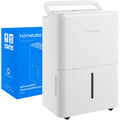 White Ultra Quiet Compact Wi-Fi Dehumidifier 8 Pint for 1800 Sq Ft