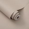 Light Brown Fabric Peel and Stick Flax Textured Wallpaper 24 x 393