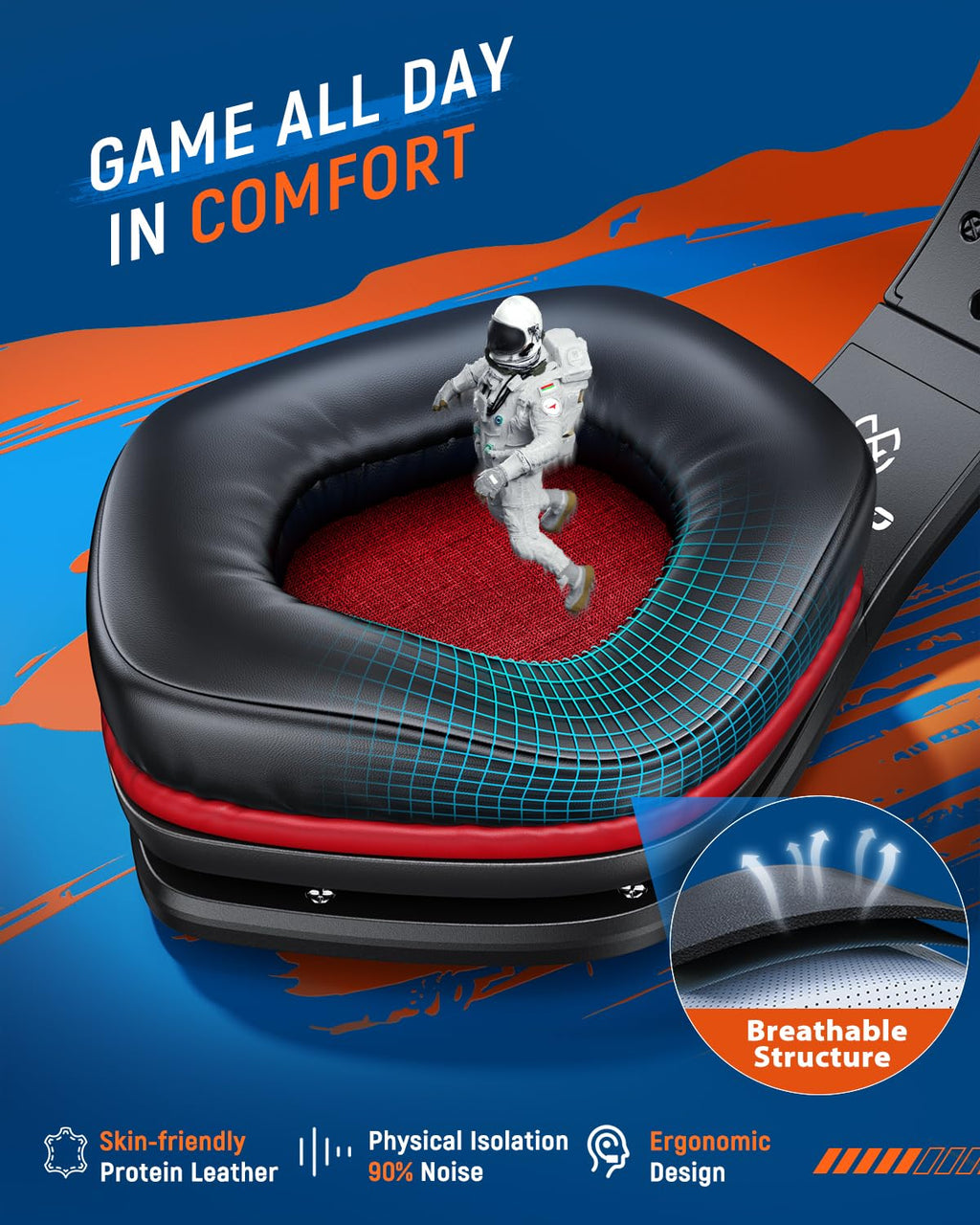 New Open-Box Tatybo WT5 Wireless 2.4GHz 7.1 Surround Sound Noise-Canceling Mic Gaming Headset Retail $37.00