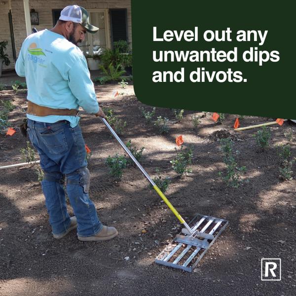 Lawn Leveling Rake  Heavy Duty Landscape Leveler
