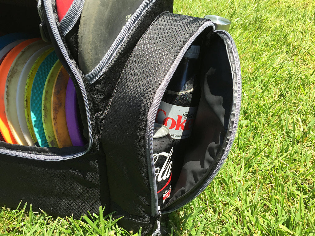 Large Insulated Disc Golf Backpack Cooler 2.0 - 20-25 Disc Capacity Padded Straps Retail $129.00
