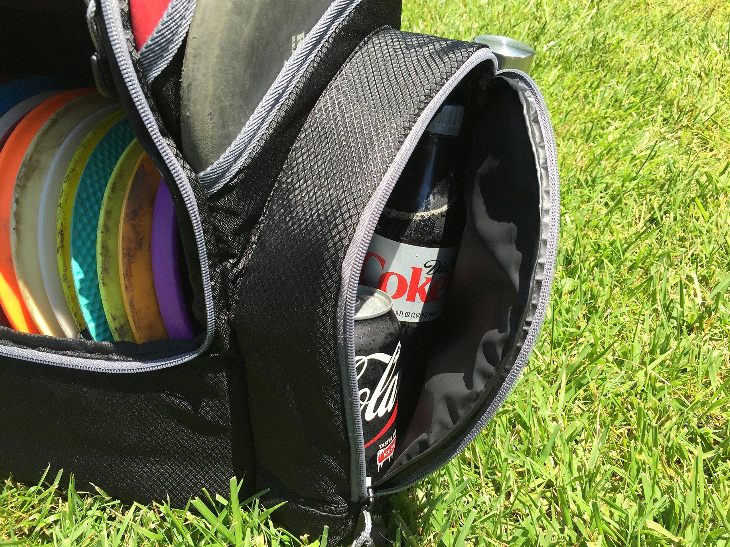 Large Insulated Disc Golf Backpack Cooler 2.0 - 20-25 Disc Capacity Padded Straps Retail $129.00