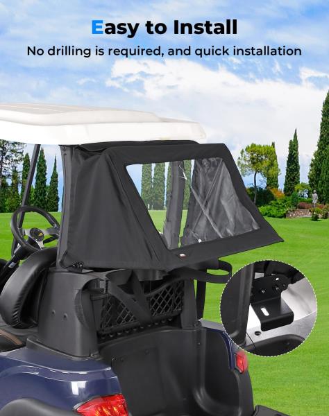 Rear Bag Rain Cover for Club Car Tempo 2-Seat Golf Cart
