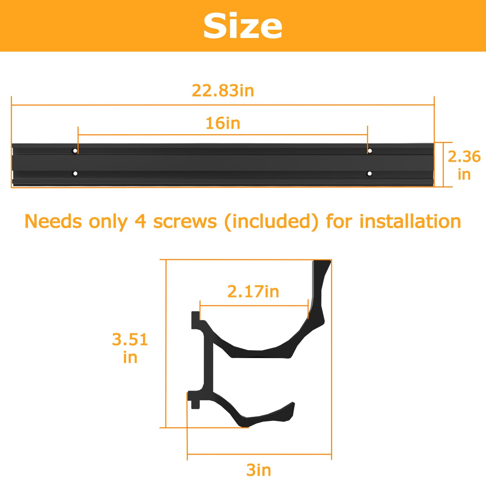 BoldByPIN Gun Wall Mount Racks, Wall Mounted Rifle Rack with Adjustable Hooks for All Guns, Shotgun, Rifle Storage & Display - 2 Pack