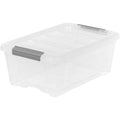 Buckle Up Storage Box 12.9 Quart Clear 4 Count
