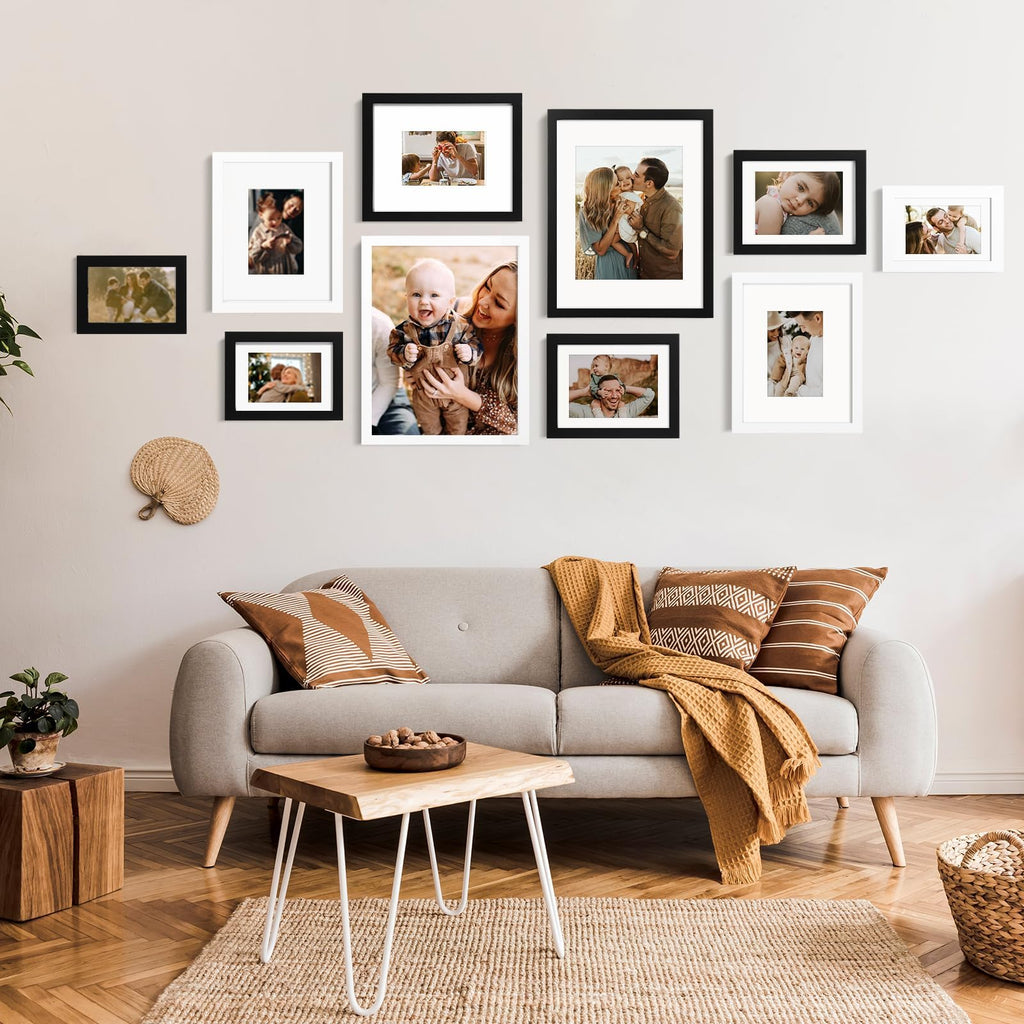 Open-Box New KINLINK 11x14 Solid Wood Acrylic Picture Frame Set of 4. Retail $37.00