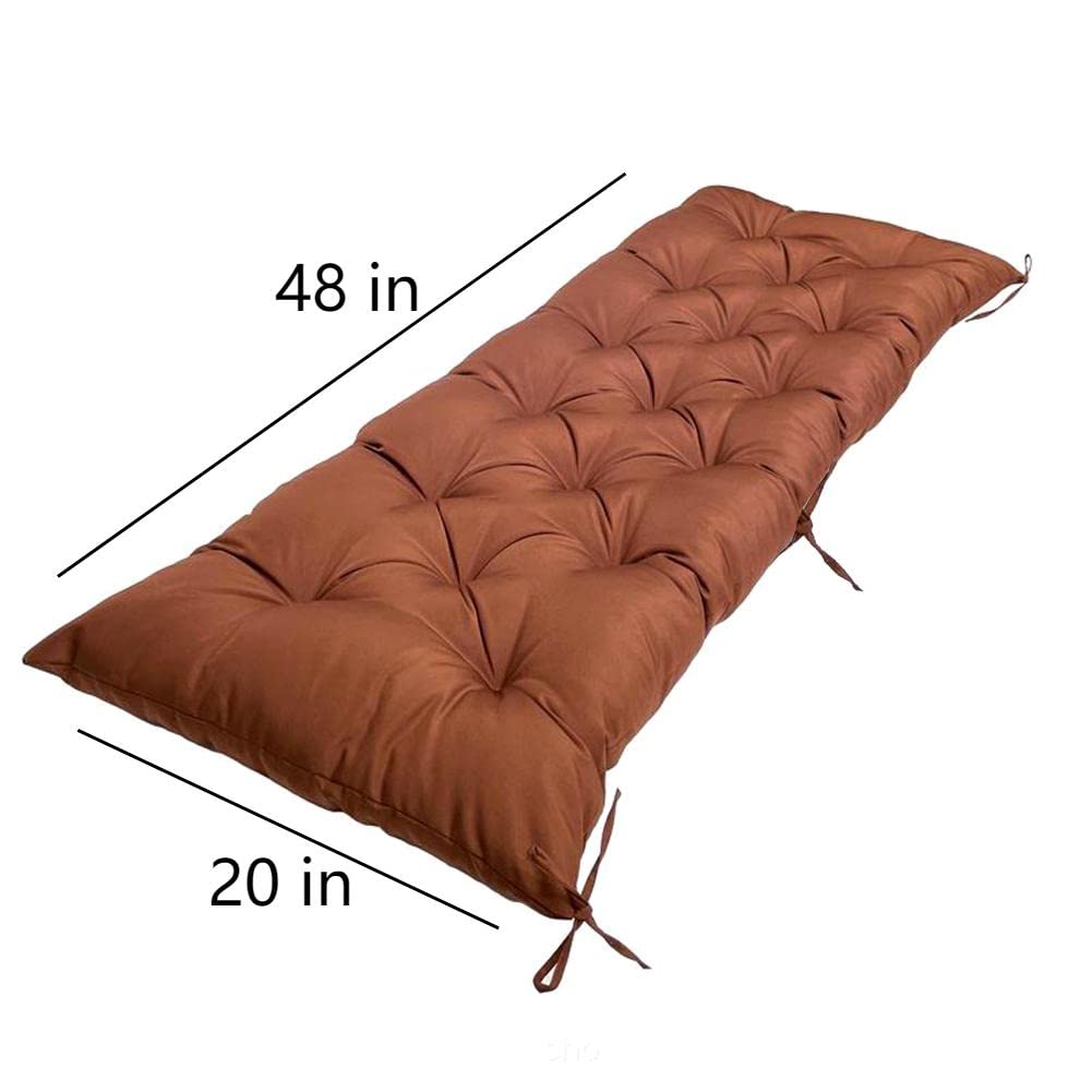 Open-Box New Srutirbo 48x20 Waterproof Thick 3-Seater Outdoor Bench Cushion Retail $27.00