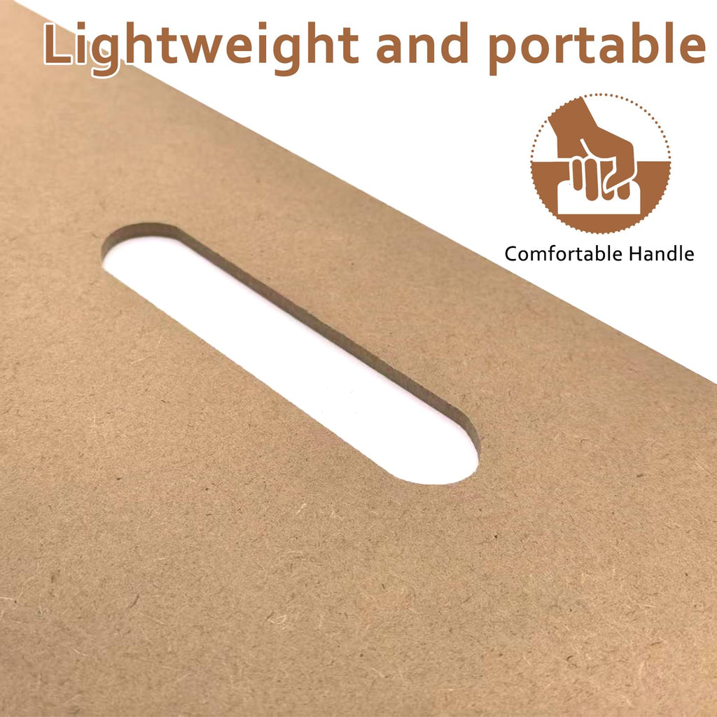 x 26 Wooden Drawing Board with Handle 2 Clips  Elastic Bands Original Wood Color