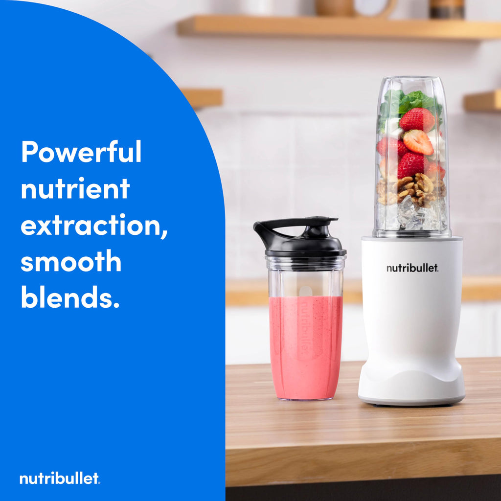 NutriBullet NB50400AW Turbo 1000W Personal Size Blender Matte White