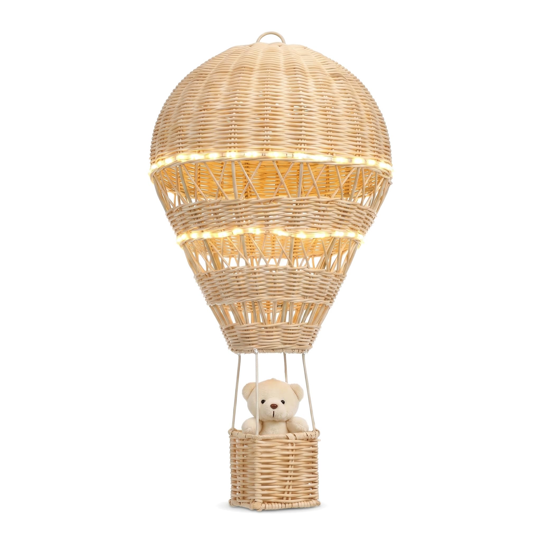Alipis Natural Rattan Woven Hot Air Balloon Decor Delicate Kids Room Rattan Craft Retail $59.00