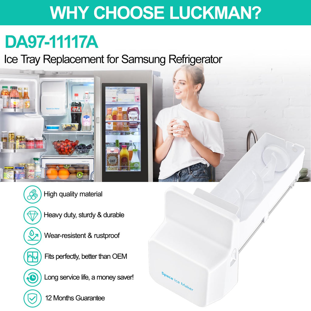 New As-Is Luckman DA97-11117A Ice Bin Replacement for Samsung Refrigerators. Retail $94.00