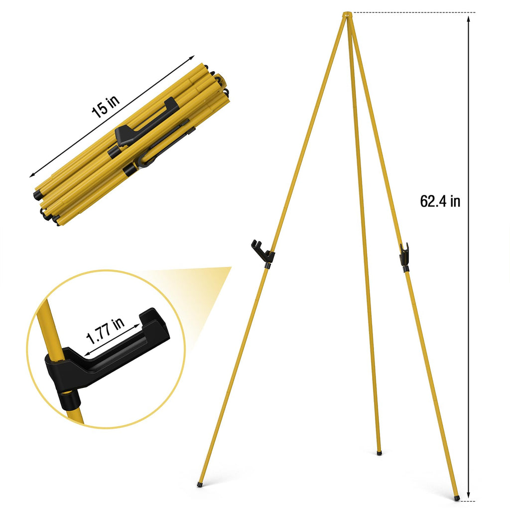 Open-Box New SunyesYoon 63 Collapsible Portable Artist Tripod Easel Stand Retail $18.00