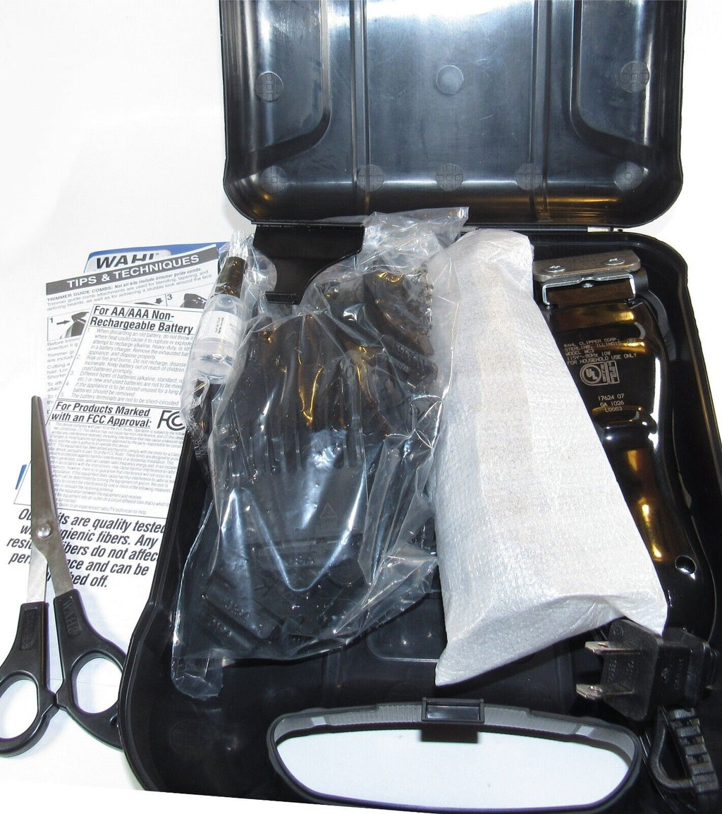 Wahl High Performance Corded Hair Clipper  Battery Trimmer Kit Black