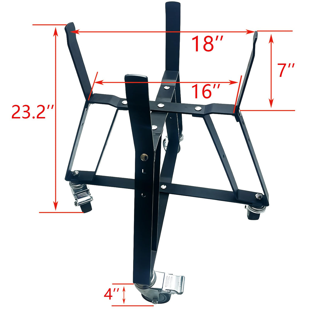 Heavy Duty BBQ Grill Rolling Cart, Rolling Nest, Rolling Outdoor Cart for 18" Large Big Green Egg with Locking Caster for BGE L Smoker Kamado Joe 18“ Charcoal Grill Stand Accessories Retail $99.00