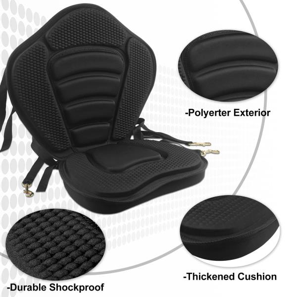 Hlogree Kayak Thicken Seat, High Back Deluxe Plus Seat, Storage Bag, 1 Pack Retail $59.00