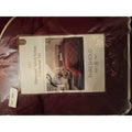 Threshold Diamond Stitch Velvet Comforter Set King Burgundy Retail $75.00
