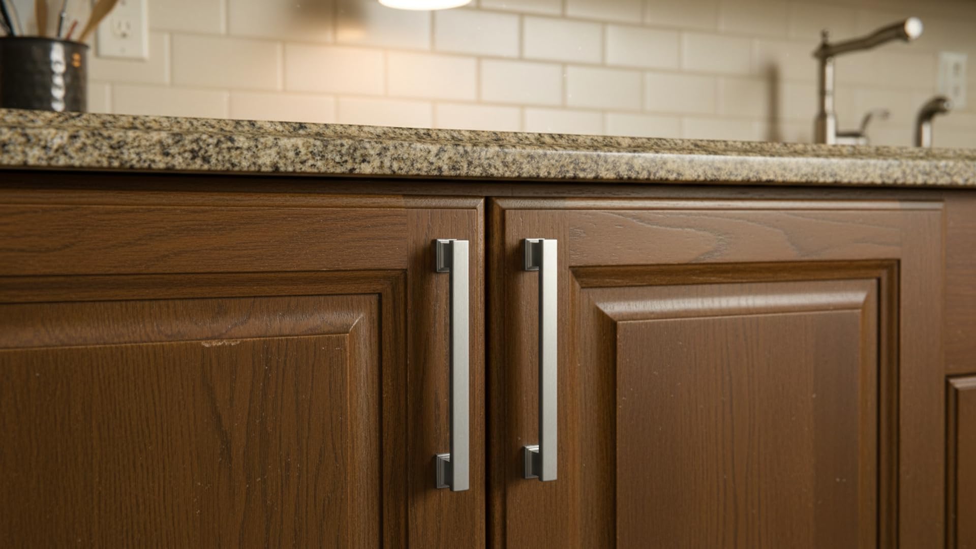 Pack Brushed Satin Nickel Cabinet Pulls 5 Inch 128mm Hole Centers AL3061SN