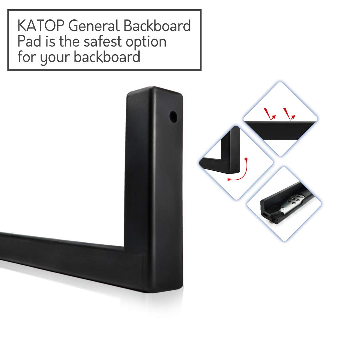 Universal Pro-Style Basketball Backboard Padding, Fits All 72” Basketball Systems (72" Basketball Backboard Padding) Retail $168.00