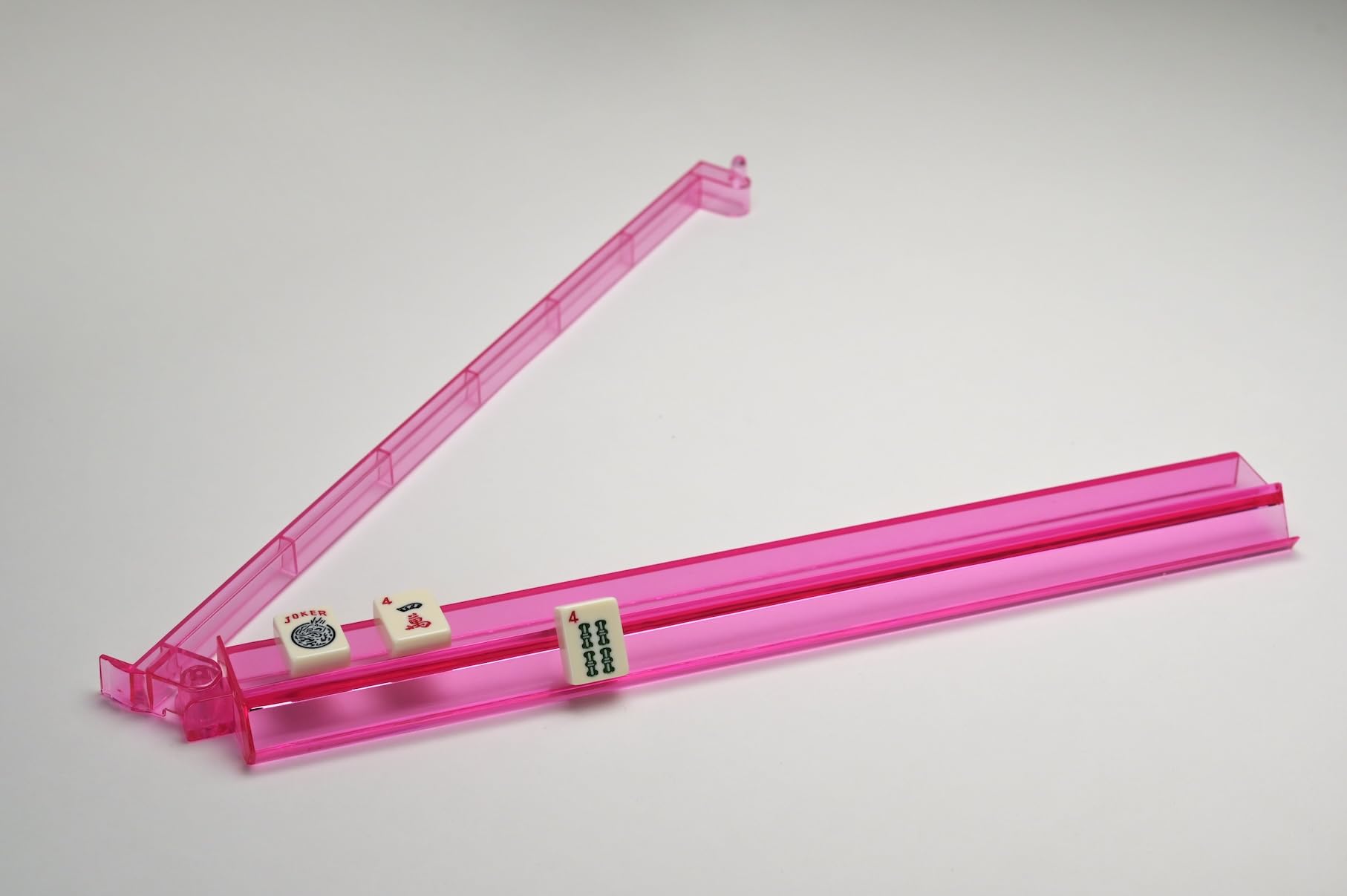 Pink 18.5 Mahjong Tile Racks 4 Pcs