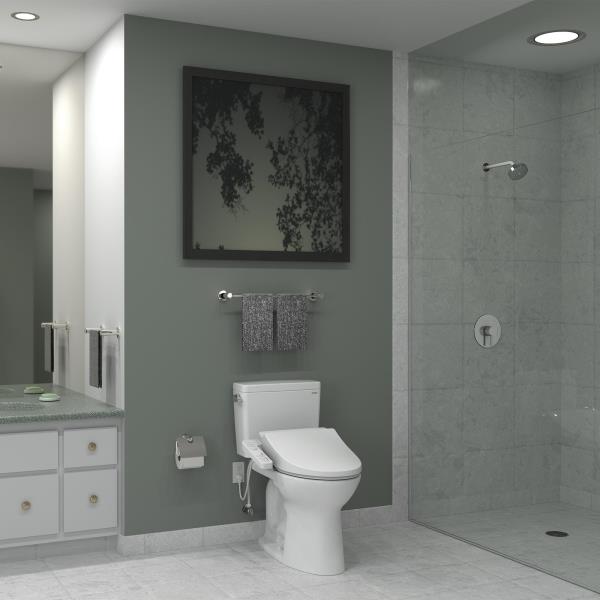 TOTO WASHLET A2 Electronic Bidet Toilet Seat Elongated Cotton White - SW300401