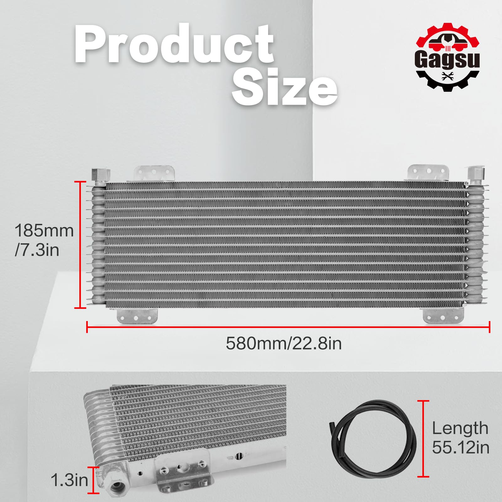 Silver LPD47391 40k Low Pressure Drop Transmission Oil Cooler