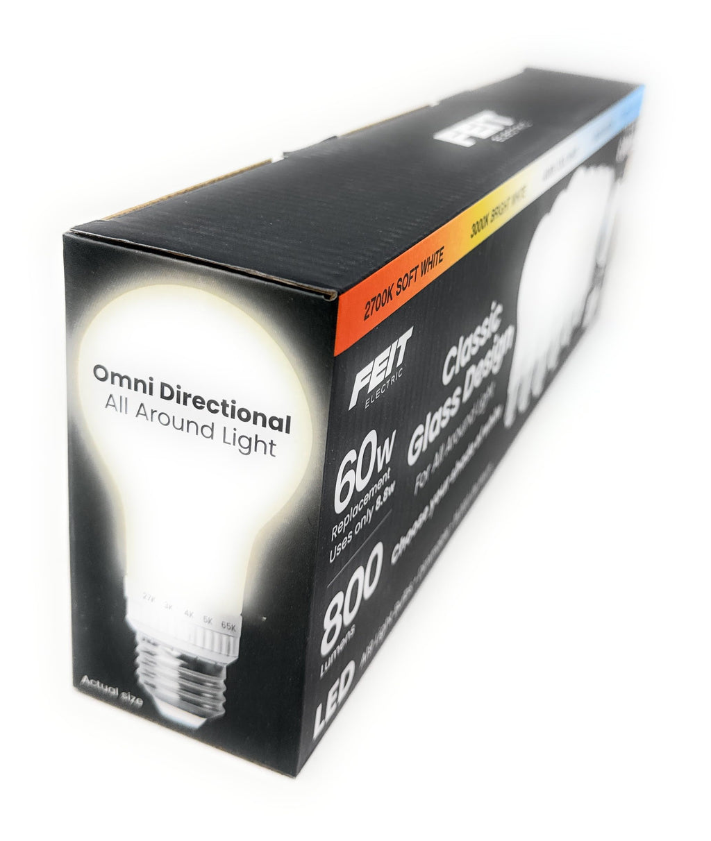 Open-Box New Feit Electric A19 60W Replacement LED Bulb Tunable White Dimmable Retail $15.00
