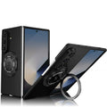 Magnetic Stand Ring Holder Shockproof Slim Phone Case for Samsung Galaxy Z Fold 7 - Black