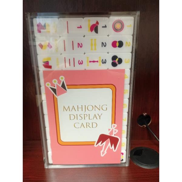 Mahjong Set with Display Case Carrying Case and Dice