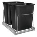 Double Pull Out Trash Can Slider for Under Cabinet