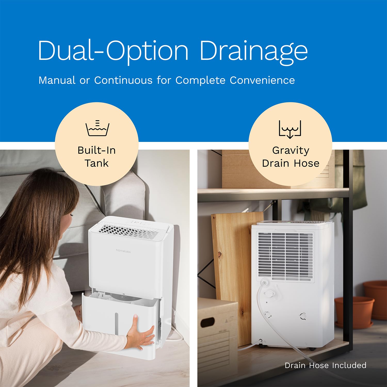New hOmeLabs 25 Pint Dehumidifier 3500 Sq Ft Wi-Fi Quiet Energy Star. Retail $186.00