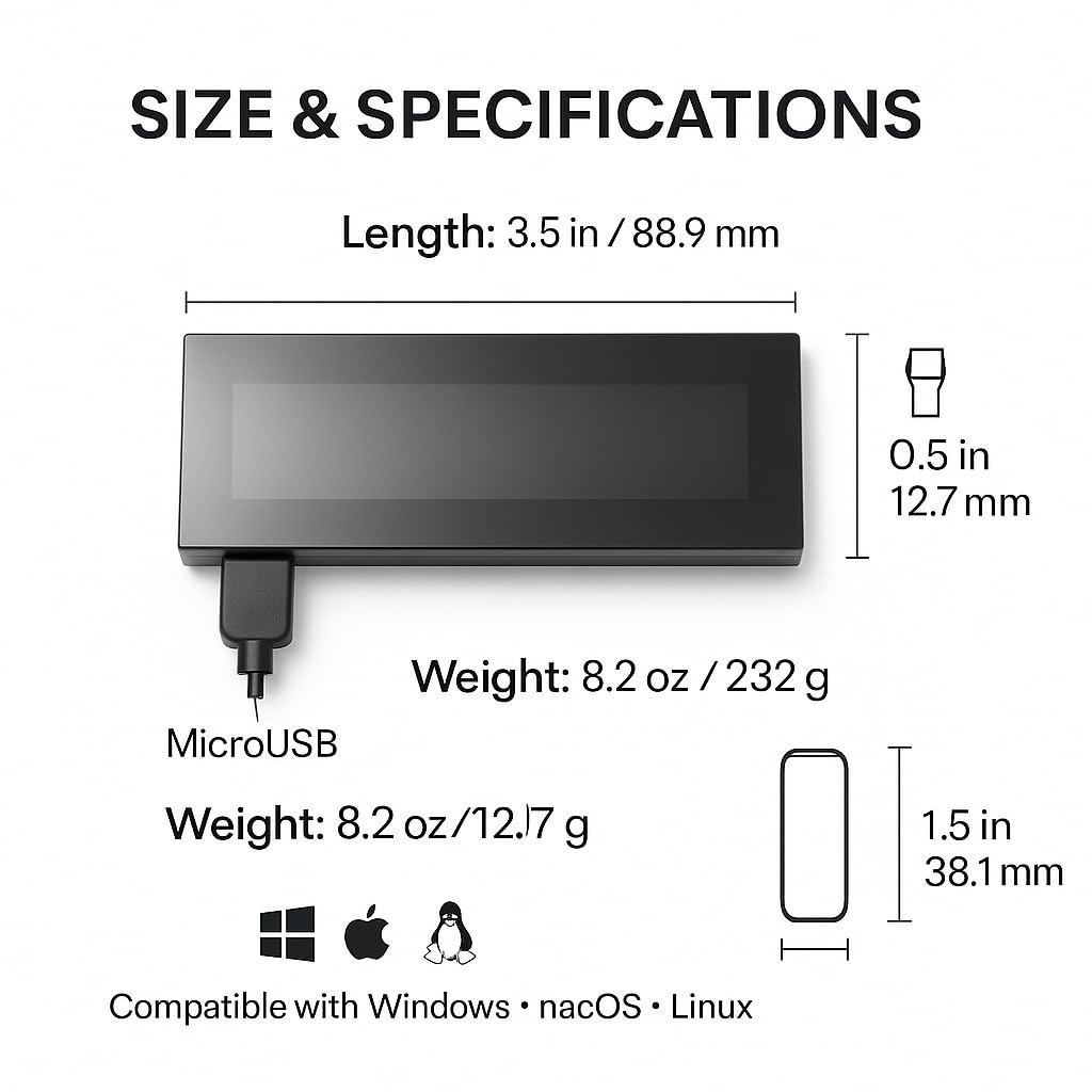Classic Grey USB-Flash-Drive Offline Hardware Wallet Retail $37.00
