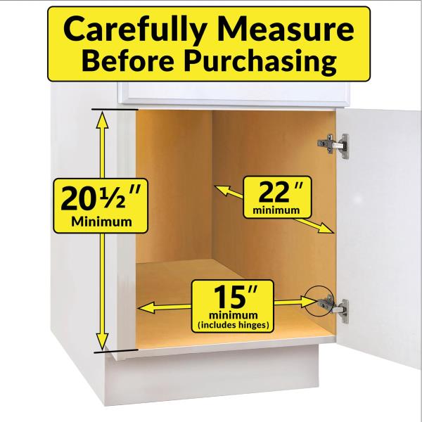 Double Pull Out Trash Can Slider for Under Cabinet