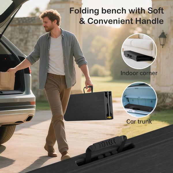 6 Foot Folding Bench Portable Indoor Outdoor Plastic Bench 2 Pack