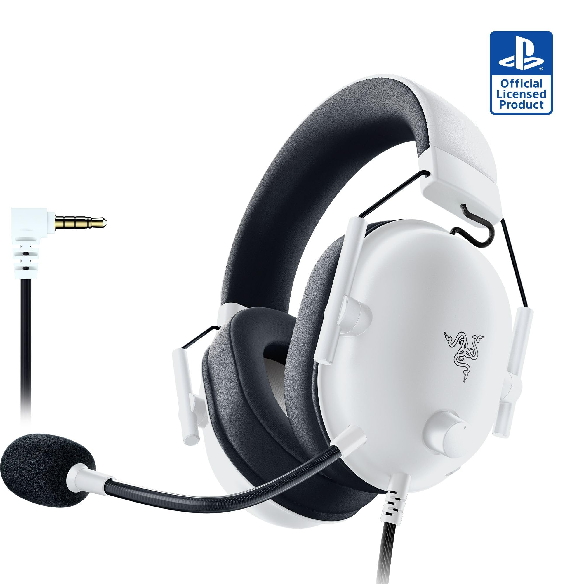 Razer BlackShark V2 X Multi-Platform Gaming Headset - 50mm Drivers Cardioid Mic White