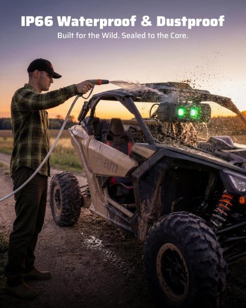 UTV Sound Bar Golf Cart Bluetooth Speaker with RGB Party Lights