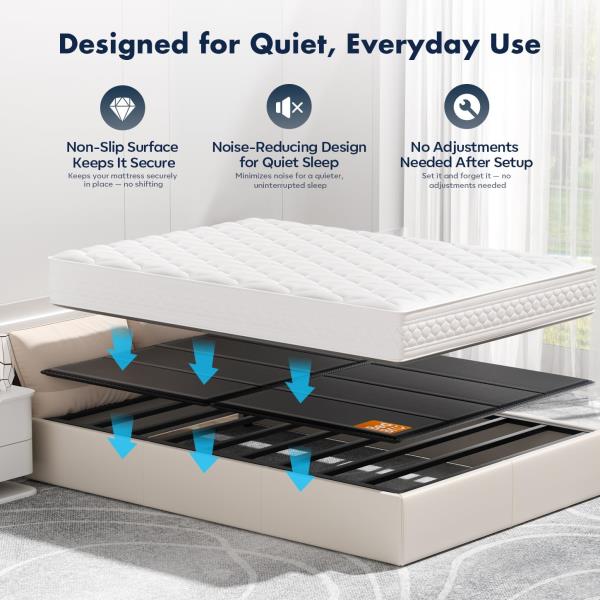 King Bunkie Board 10mm 76 x 80 Black Under Mattress Support