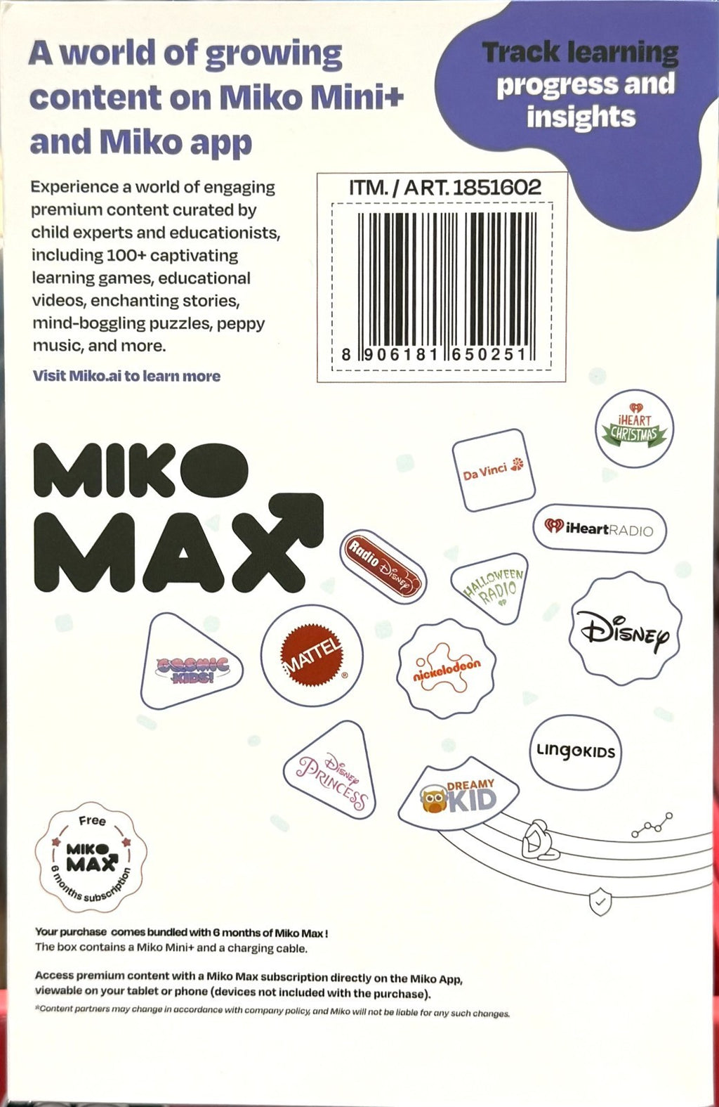 MIKO Mini+ MIKO MAX - AI-powered Conversational Companion Robot for Kids - NIB