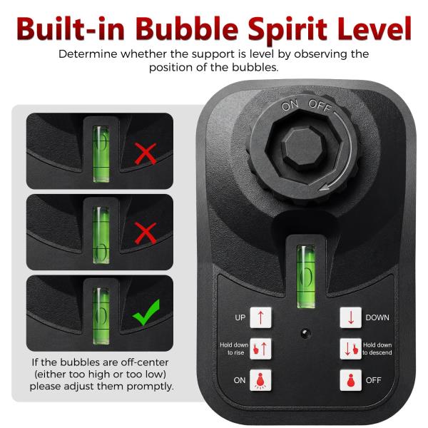 LBS Electric Trailer Jack with 2 Remote Controls IP65 Waterproof
