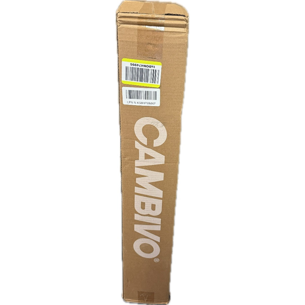 Open-Box New CAMBIVO Extra Wide 72x32in Yoga Mat 6mm Thick Non-Slip Dark Black Retail $40.00