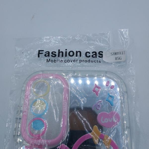 Samsung Galaxy A15 Fashion Case - Pink Heart  Smiley Design