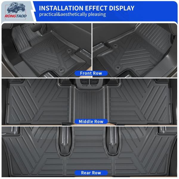 Floor Mats and Trunk Mat with Backrest Mats for 2024-2026 Lexus TX350 TX500h TX550h 5 PCS