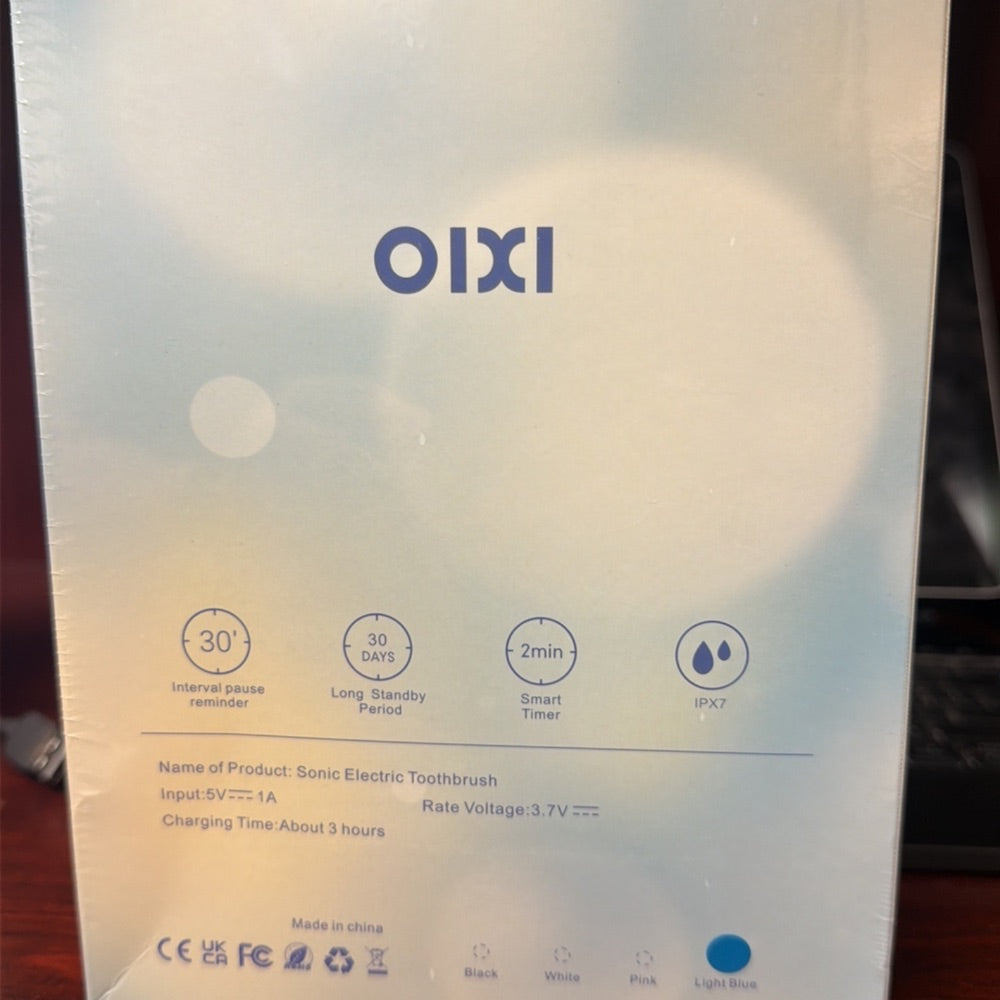 New OIXI Sonic Electric Toothbrush with 5 Modes  IPX7 Waterproof