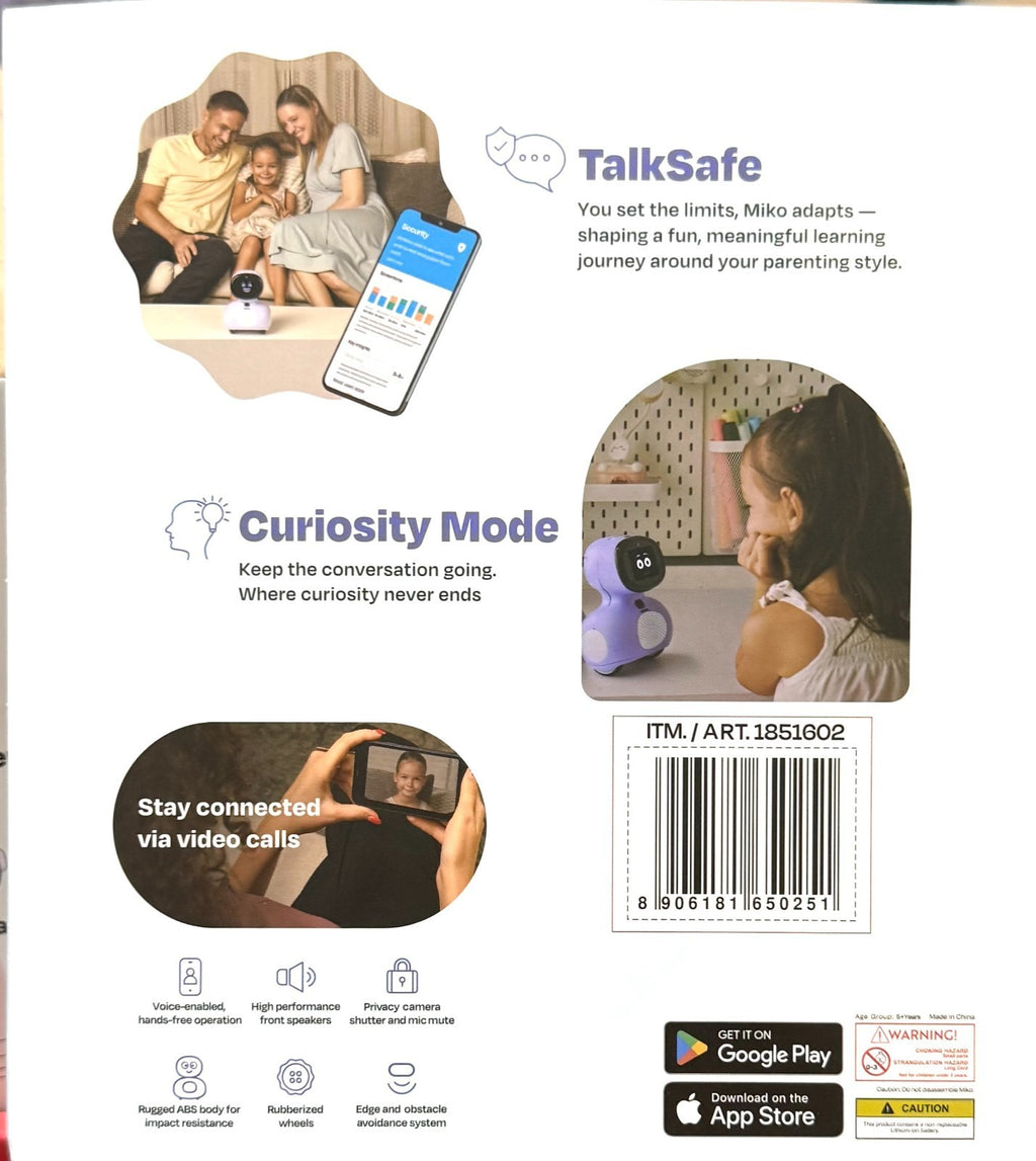MIKO Mini+ MIKO MAX - AI-powered Conversational Companion Robot for Kids - NIB
