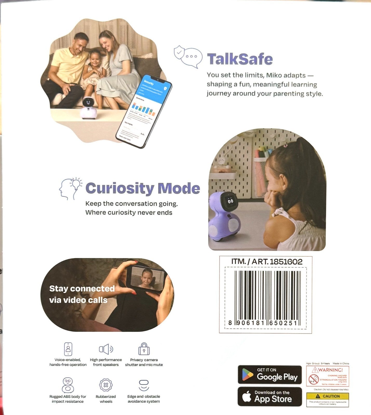 MIKO Mini+ MIKO MAX - AI-powered Conversational Companion Robot for Kids - NIB