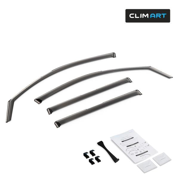 CLIM ART in-Channel Incredibly Durable Rain Guards for Honda Pilot 2023-2027, Original Window Deflectors, Vent Window Visors, Vent Deflector, 4 pcs. - 623022 Retail $69.00