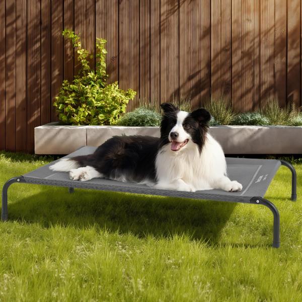 Elevated Cooling Dog Bed Large 49in Grey