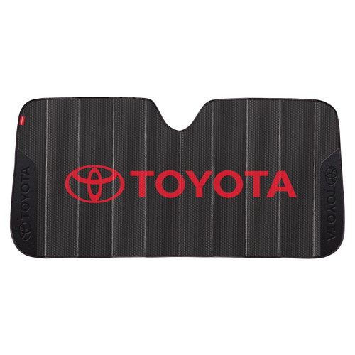 Black  Red Toyota 4 Runner Tacoma Front Windshield Accordion Sunshade 55x23